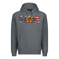 Rock mom with sunflower Premium Hoodie - Artiststas
