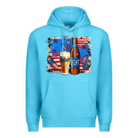 Ocean Blue just here for the light Premium Hoodie - Jasminsmagicworld