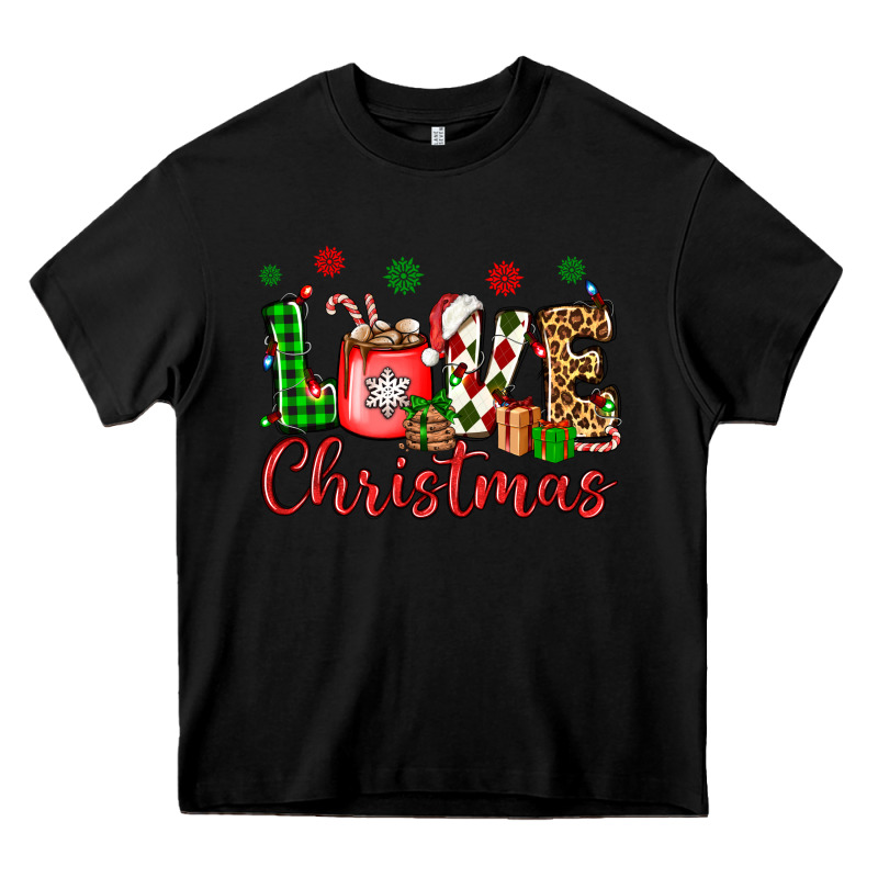 Love Christmas Heavy Core Tee by OliviaCreatesArt | Teevron