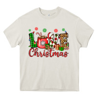 Cream love christmas Heavy Core Tee - OliviaCreatesArt