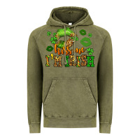 Vintage Olive kiss me im irish st patricks lip stain Vintage Hoodie - LillyAllenDesigns