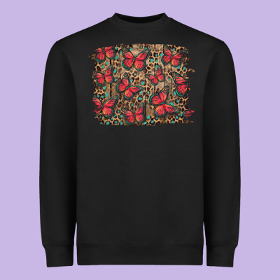 Easter Butterflies Background Heavyweight Sweatshirt Designed By Ranaportraitstore