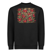 Black Easter Butterflies Background Heavyweight Sweatshirt - RanaPortraitStore