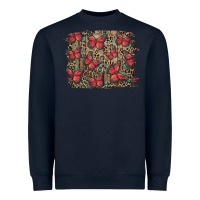 Navy Easter Butterflies Background Heavyweight Sweatshirt - RanaPortraitStore