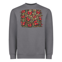 Storm Easter Butterflies Background Heavyweight Sweatshirt - RanaPortraitStore