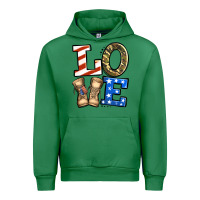 Emerald love 4th of july army veteran Urban Hoodie - Jasminsmagicworld