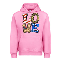 Fuchsia Pink love 4th of july army veteran Urban Hoodie - Jasminsmagicworld