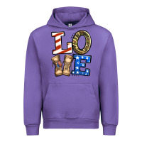 Tulip love 4th of july army veteran Urban Hoodie - Jasminsmagicworld