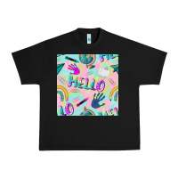 Black hello kindergarten seamless pattern Urban Heavy Tee - BundleAndBundleShop