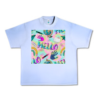 Grape Ice hello kindergarten seamless pattern Urban Heavy Tee - BundleAndBundleShop