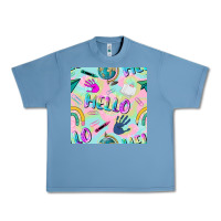 Pebble Blue hello kindergarten seamless pattern Urban Heavy Tee - BundleAndBundleShop