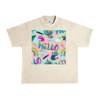 Sandshell hello kindergarten seamless pattern Urban Heavy Tee - BundleAndBundleShop