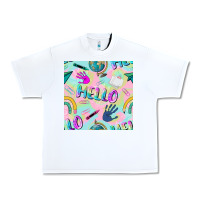 White hello kindergarten seamless pattern Urban Heavy Tee - BundleAndBundleShop