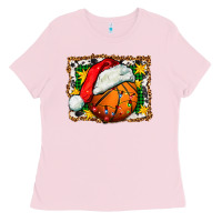 Bubblegum Pink basketball christmas Ladies Tee - FaDigitalArtStudio