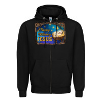 Black happy birthday jesus Zipper Hoodie - RanaPortraitStore