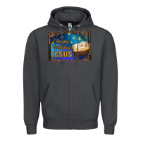 Smoke happy birthday jesus Zipper Hoodie - RanaPortraitStore