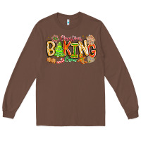 Chestnut Christmas Baking Crew Long Sleeve Tee - CowhideDigitalArt