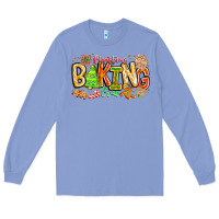 Colony Blue Christmas Baking Crew Long Sleeve Tee - CowhideDigitalArt