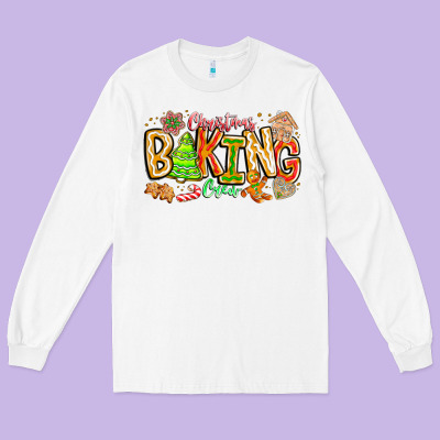 Christmas Baking Crew Long Sleeve Tee Designed By Cowhidedigitalart