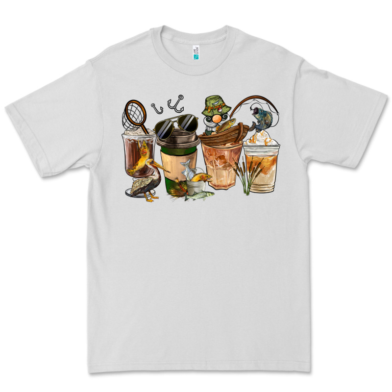 Fishing Coffee Cups Premium Tee by FaDigitalArtStudio | Teevron