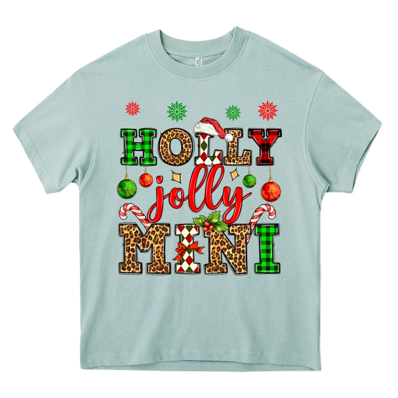 Holly Jolly Mini Heavy Core Tee by OliviaCreatesArt | Teevron