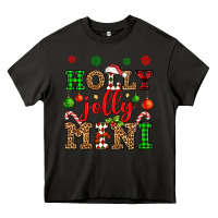 Asphalt holly jolly mini Heavy Core Tee - OliviaCreatesArt
