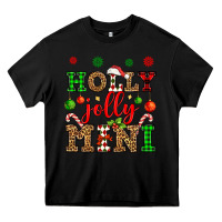 Black holly jolly mini Heavy Core Tee - OliviaCreatesArt