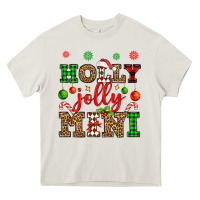 Cream holly jolly mini Heavy Core Tee - OliviaCreatesArt