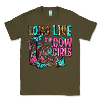 Army Green long live the cowgirls olivia Classic Tee - OliviaCreatesArt