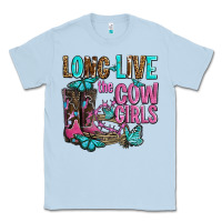 Dusty Blue long live the cowgirls olivia Classic Tee - OliviaCreatesArt