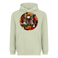 Matcha Christmas Baby Cow Heavyweight Hoodie - RanaPortraitStore