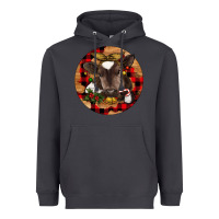 Smoke Christmas Baby Cow Heavyweight Hoodie - RanaPortraitStore