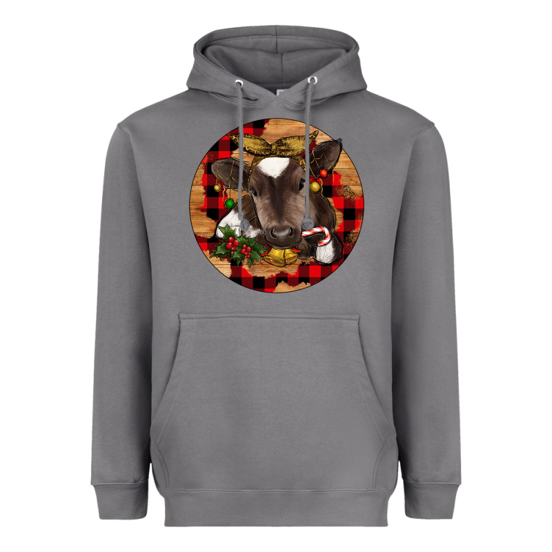 Christmas Baby Cow Heavyweight Hoodie by RanaPortraitStore | Teevron