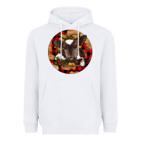 White Christmas Baby Cow Heavyweight Hoodie - RanaPortraitStore
