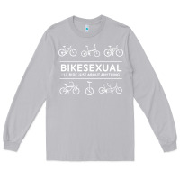 Moon Dust bikesexual   cyclist bicycle biking bike cycling t shirt tee gift Long Sleeve Tee - DesigneFamous