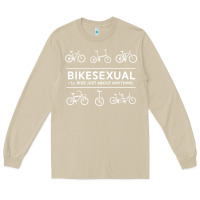 Mushroom bikesexual   cyclist bicycle biking bike cycling t shirt tee gift Long Sleeve Tee - DesigneFamous