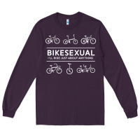 Bikesexual   Cyclist Bicycle Biking Bike Cycling T Shirt Tee Gift Long Sleeve Tee | Teevron