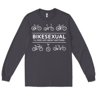 Smoke bikesexual   cyclist bicycle biking bike cycling t shirt tee gift Long Sleeve Tee - DesigneFamous