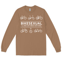 Toasted Coconut bikesexual   cyclist bicycle biking bike cycling t shirt tee gift Long Sleeve Tee - DesigneFamous