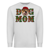Dove Grey Christmas English Bulldog Mom Premium Sweatshirt - RanaPortraitStore
