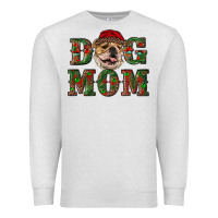 Oatmeal Heather Christmas English Bulldog Mom Premium Sweatshirt - RanaPortraitStore