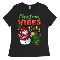 Black christmas vibes only Ladies Tee - BundleAndBundleShop
