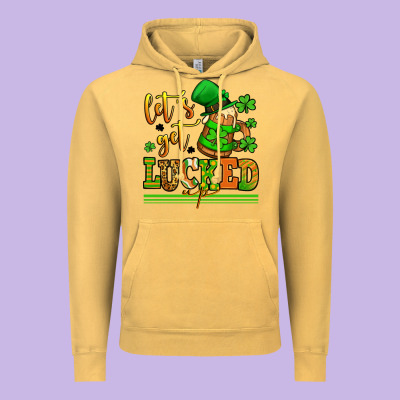 Lets Get Lucked Up St Patricks Vintage Hoodie Designed By Lillyallendesigns