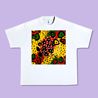 African Colors Pattern Urban Heavy Tee Designed By Bundleandbundleshop