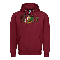 Burgundy true story holy family Zipper Hoodie - RanaPortraitStore
