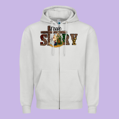 True Story Holy Family Zipper Hoodie Designed By Ranaportraitstore