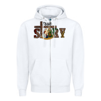 White true story holy family Zipper Hoodie - RanaPortraitStore