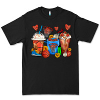 Black Basketball Coffee Cups Premium Tee - FaDigitalArtStudio