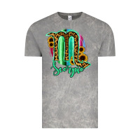 Cloud Rock Scorpio Zodiac Sign Sunflower Leopard Serape Vintage Tee - RanaPortraitStore