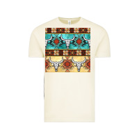 Vintage Arctic native american aztec seamless pattern 3 Vintage Tee - BundleAndBundleShop